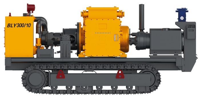 BLY300/10礦用履帶式泥漿泵車
