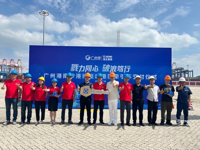 全力以赴！徐工純電動港口牽引車綠動廣州南沙港
